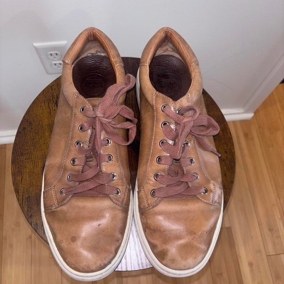 Peter Millar Leather Sneakers Brown Size 12 Casual Shoes2 - Picture 2 of 5